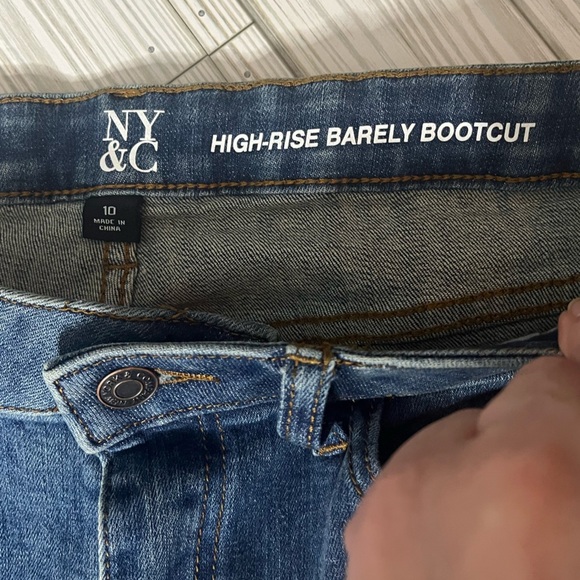 Women's NY&C High-rise Barely Bootcut Jeans Sz10 - Picture 4 of 11